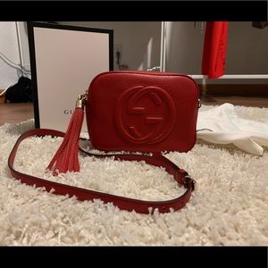 GUCCI SOHO DISCO BAG IN RED